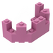 LEGO Donkerroze Steen 4 x 8 x 2.3 Turret Top (6066)