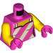 LEGO Dark Pink Candy Rapper Minifig Torso (973 / 76382)