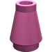 LEGO Dark Pink Cone 1 x 1 without Top Groove (4589 / 6188)