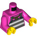 LEGO Dark Pink Criminal Minifig Torso (973 / 76382)
