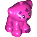 LEGO Dark Pink Dog (Sitting) with Magenta Spots (69901 / 77302)