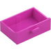 LEGO Rose Foncé Drawer avec renforts (78124)