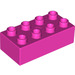LEGO Dunkelpink Duplo Backstein 2 x 4 (3011 / 31459)