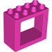 LEGO Dark Pink Duplo Door Frame 2 x 4 x 3 with Flat Rim (61649)