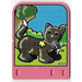 LEGO Donkerroze Explore Story Builder Pink Palace Card met Zwart Kat Patroon (42181 / 44005)