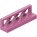 LEGO Dunkelpink Zaun 1 x 4 x 1 Lattice (3633)