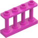 LEGO Dark Pink Fence Spindled 1 x 4 x 2 with 4 Top Studs (15332)