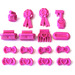 LEGO Donkerroze Friends Dier Accessoires (92355 / 96392)