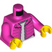 LEGO Dunkelpink Girl im Dark Pink Jacket Minifig Torso (973 / 76382)