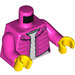 LEGO Dark Pink Girl in Dark Pink Jacket Minifig Torso (973 / 76382)