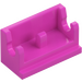 LEGO Dark Pink Hinge 1 x 2 Base (3937)