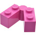 LEGO Dark Pink Hinge Brick 1 x 4 Assembly