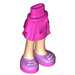 LEGO Dark Pink Hip with Short Double Layered Skirt with Pink Shos with White Laces (35629 / 36178)