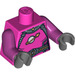 LEGO Dunkles Pink Intergalactic Mädchen Torso (973 / 88585)