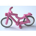 LEGO Dark Pink Minifigure Bicycle with Wheels and Tires