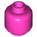 LEGO Donker roze Minifigure Hoofd (Verzonken Solid Stud) (3626)