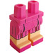 LEGO Donkerroze Minifiguur Heupen en benen met Dark Roze Jurk en Shoes (3815)