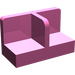 LEGO Dark Pink Panel 1 x 2 x 1 with Thin Central Divider and Rounded Corners (18971 / 93095)
