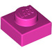 LEGO Donker roze Plaat 1 x 1 (3024)
