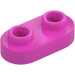 LEGO Dark Pink Plate 1 x 2 with Rounded Ends and Open Studs (35480)