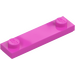 LEGO Dark Pink Plate 1 x 4 with Two Studs with Groove (41740)