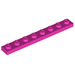 LEGO Dark Pink Plate 1 x 8 (3460)