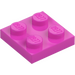LEGO Dark Pink Plate 2 x 2 (3022)