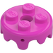 LEGO Dark Pink Plate 2 x 2 Round Cake Frosting (65700)