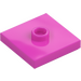 LEGO Dark Pink Plate 2 x 2 with Groove and 1 Center Stud (23893 / 87580)