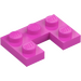 LEGO Dark Pink Plate 2 x 3 with Cut Out (73831)