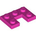 LEGO Donkerroze Plaat 2 x 3 met Cut Out (73831)