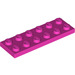 LEGO Dark Pink Plate 2 x 6 (3795)