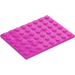 LEGO Dark Pink Plate 6 x 8 (3036)