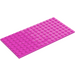 LEGO Dark Pink Plate 8 x 16 (92438)