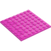 LEGO Dark Pink Plate 8 x 8 (41539 / 42534)