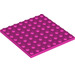 LEGO Dark Pink Plate 8 x 8 (41539 / 42534)