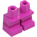 LEGO Tmavě růžová Krátké nohy s Magenta Pruhy (16709 / 41879)