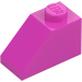 LEGO Dark Pink Slope 1 x 2 (45°) (3040)
