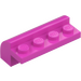 LEGO Dark Pink Slope 2 x 4 x 1.3 Curved (6081)