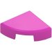 LEGO Dark Pink Tile 1 x 1 Quarter Circle (25269)