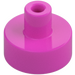 LEGO Dunkelpink Fliese 1 x 1 Rund mit Hollow Stange (20482 / 31561)