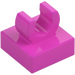 LEGO Dark Pink Tile 1 x 1 with Clip (Raised &quot;C&quot;) (15712 / 44842)