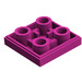 LEGO Dunkelpink Fliese 2 x 2 Invers (11203)