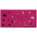LEGO Dark Pink Tile 2 x 4 with Hearts Sticker (87079)