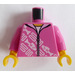 LEGO Dark Pink Torso Hoodie with Fish Pattern (973 / 76382)