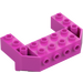 LEGO Dark Pink Train Front Wedge 4 x 6 x 1.7 Inverted with Studs on Front Side (87619)