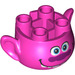 LEGO Dark Pink Troll Head with Cooper Face with Smile (66779)