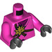 LEGO Dark Pink Zane - Avatar Pink Minifig Torso (973 / 76382)