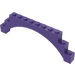 LEGO Dunkelviolett Bogen 1 x 12 x 3 mit erhöhtem Bogen und 5 Kreuzstützen (18838 / 30938)