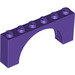 LEGO Violet foncé Cambre 1 x 6 x 2 Dessus d&#039;épaisseur moyenne (15254)